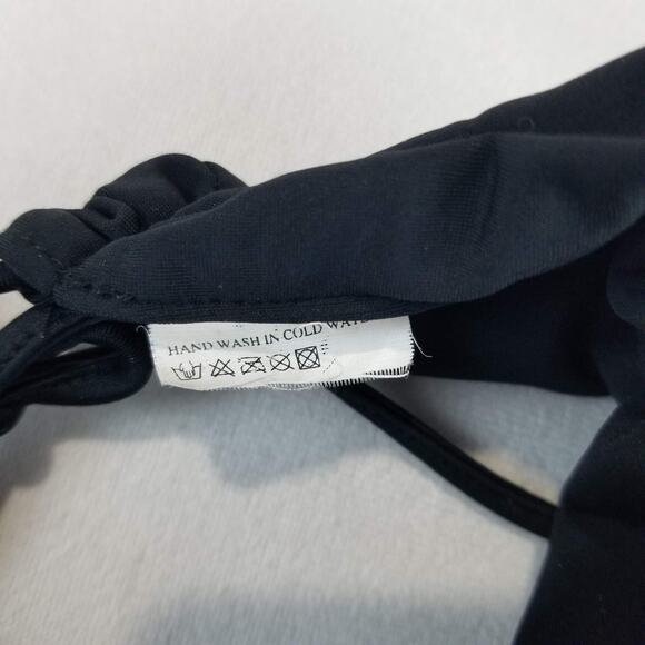 Wallaroo Aqua Visor Womens Black UPF 50+ Packable Sun Hat Adjustable Tie Back - Picture 8 of 9